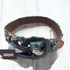 Levi's Big Boys Patchwork & Leather Belt Multicolor & Brown 4094-20 Size Small